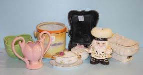 Nine Pieces of Porcelain or Pottery