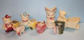 Group of Pottery Pigs