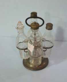 Old Silverplate or Pewter Castor Set