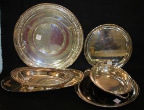 Group of Silverplate Trays