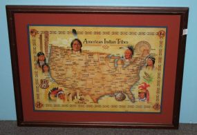 Print of American Tribes Print of American Tribes; 30 1/2" w., 24" h.