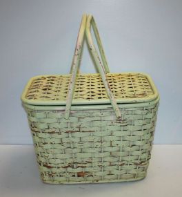 Painted Picnic Basket