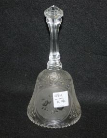 Etched Glass Dinner Bell
