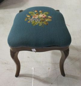 Rosewood Needlepoint Stool