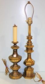 Two Brass Lamps