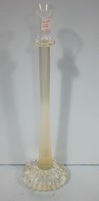 Clear Glass Candlestick