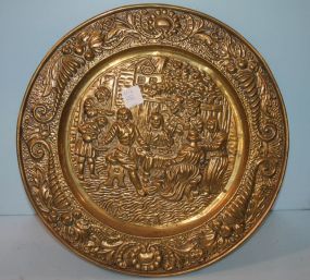 Press Brass Wall Plaque