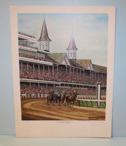 Limited Edition Print by C.G. Morehead 1971 "Churchill Downs"
