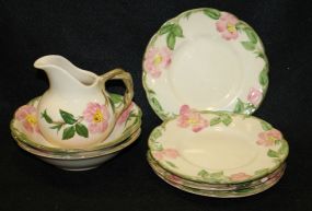 Seven Pieces of Franciscan "Desert Rose"