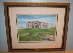 Print by Ralph Furmanski " The Old Course" Saint Andrews