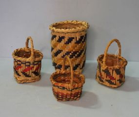 Group of Four Choctaw Baskets