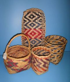 Group of Four Choctaw Baskets
