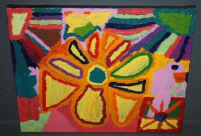 Oil on Canvas "Tropical Flowers"