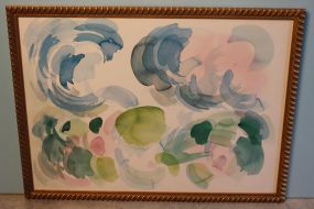 Pastel Abstract, signed lower right