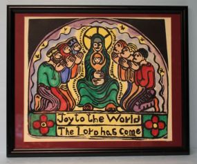 Walter Anderson Color Silk Screen "Joy To The World"