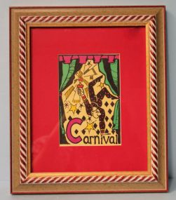 Walter Anderson Color Silk Screen of "Carnival"