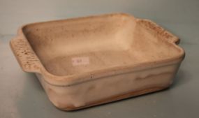 Small White Peters Pottery Casserole