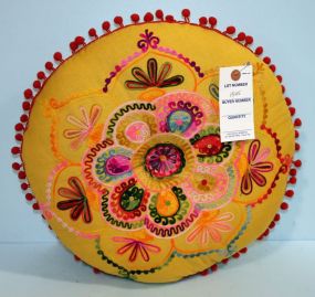 Round Karma Living Accent Pillow