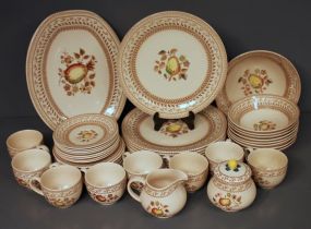 Graniteware Dinner Set of "Old Sampler" by Johnson Brothers