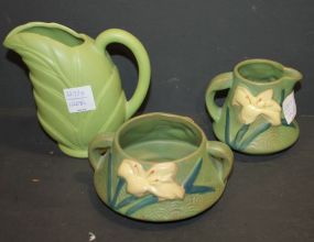 Two New Pieces of Roseville Pottery 5" pitcher