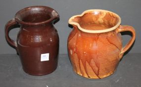 Crock Jugs 7" crock jug and 6" crock jug