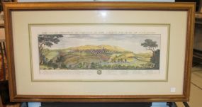 Hand Colored Print of Buck's View Center Section From Book, 42"w., 23"h.