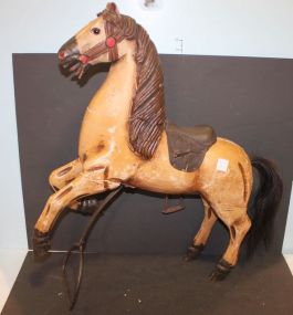 Wood Toy Horse 24"w., 26"h.
