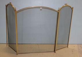Brass Fire screen 50"w., 32"h.