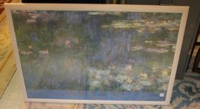 Water Lilies Claude Monet Print 23"w., 39"h.
