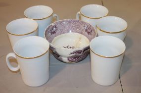 Mugs, Cracked Ironstone 5" bowl