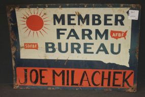 South Dakota Farm Bureau Signs 1938, 10"h., 14"w.