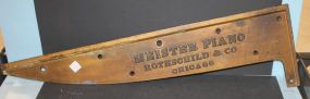 Meister Piano Sign Sign, 34"L.