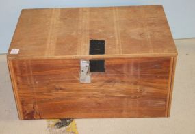 Wood Trunks with boxes of new screws, 21"w., 13"d., 11"H.