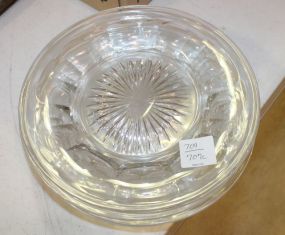 Five 7"dia. Heissy Plates Plates