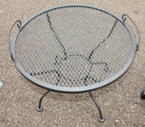 Wrought Iron Patio Table matches #720, 25"dia., 21"h.