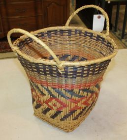 Choctaw Basket double handle, 16"h.