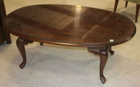 Queen Anne Style Coffee Table 45"w., 27"d., 16"h.