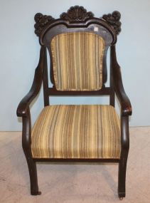 Mahogany Empire Arm Chair matches #801 and 802, 43"h.
