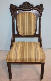 Mahogany Empire Side Chair 42"h.