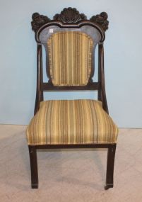 Mahogany Empire Side Chair 42"h.