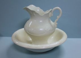 Large Pitcher and Bowl Description