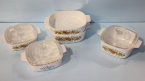 Four Casserole Dishes