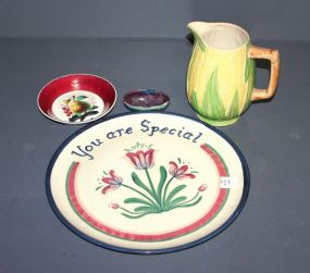 Japan Corn Cup, "You Are Special" Plate and Plate with Fruit Design Description