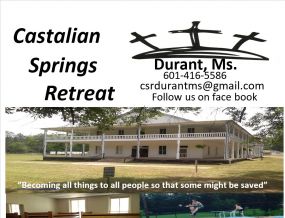 Silent Auction Item. Castalian Springs Retreat
