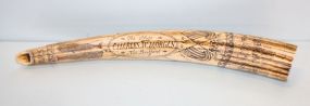 Faux Scrimshaw, Resin Replica Walrus Tusk