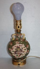 Oriental Porcelain Hand Painted Lamp