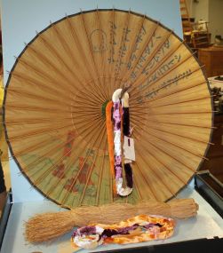 Hawaiian Parasol, Leis and Hawaiian Grass Skirt