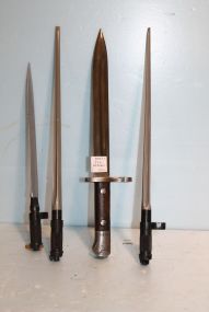 Assortment of 4 Bayonets