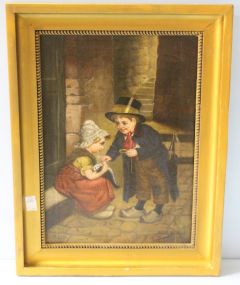 19th Century Oil Painting "Doctor Boy"