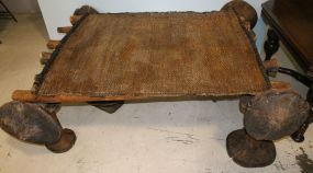 Antique Hand Carved African Tribal Bed